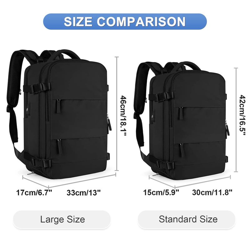 Reiserucksack für Damen, großes Fassungsvermögen, multifunktionales Gepäck, Freizeitrucksack, Reisetasche für Geschäftsreisen, Schultasche für Studenten_voghion.com