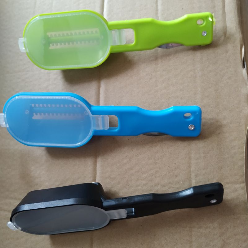 Holicí strojek na rybí šupiny z nerezové oceli s krytem, škrabka na rybí šupiny, nůž na zabíjení ryb, hoblovací nůž na zabíjení rybích šupin, kartáč na rybí šupiny_voghion.com