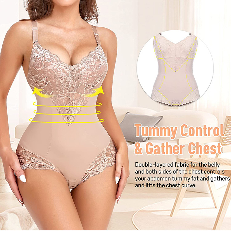 lace push-up underwear corset tummy control butt lift body shaping clothing women's body shaping_voghion.com