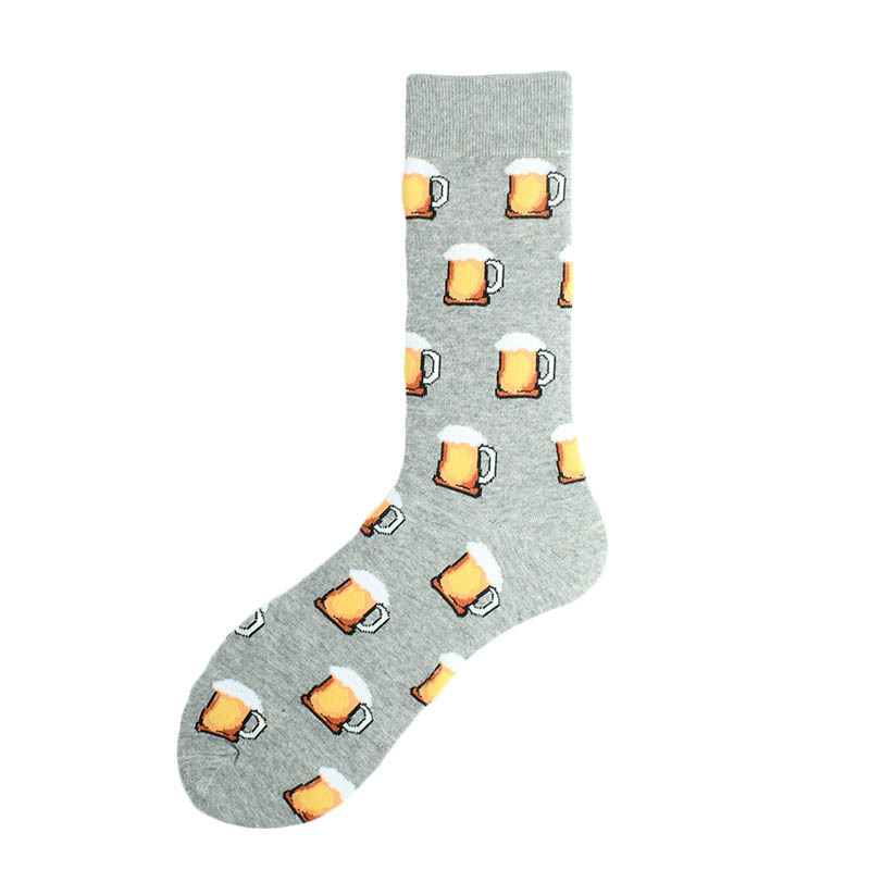 Eksplosiv til mænd og kvinder Harajuku modetrend Kreativ sjov Unisex bomuld mellemlange sokker_voghion.com