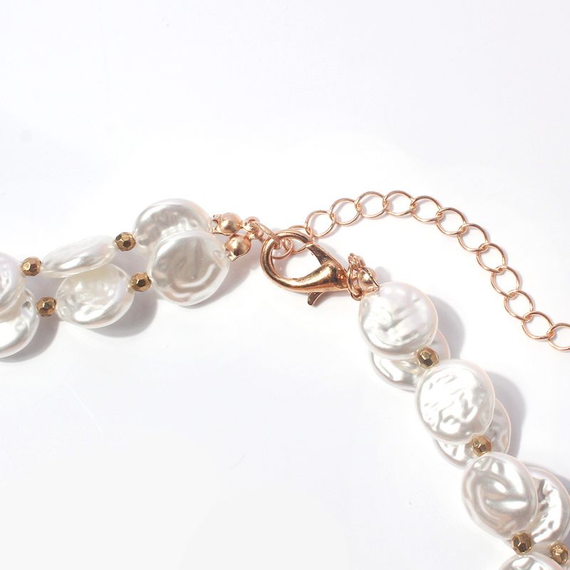 Jewelry Creative Retro Multi Layer Personality Atmosphere Irregular Beaded Simple Necklace Female_voghion.com
