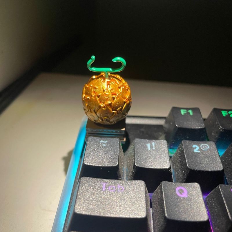 One Piece peripheral demon fruit creative high aesthetic rubber burning mechanical keyboard personality keycaps_voghion.com