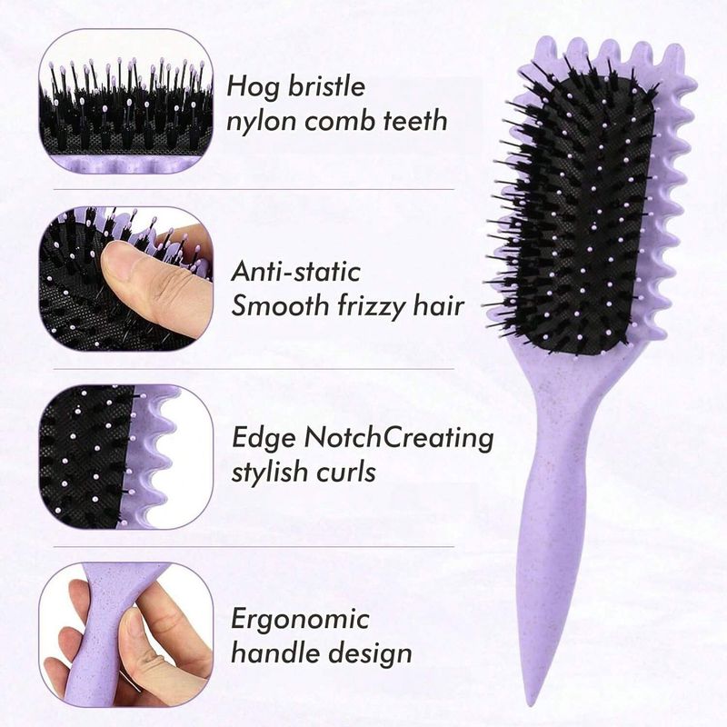 Pentes Pente Quente Pente Bounce Curl Definição Escova de Modelagem Pente de Massagem Pente de Almofada de Ar Pente de Ondulação_voghion.com