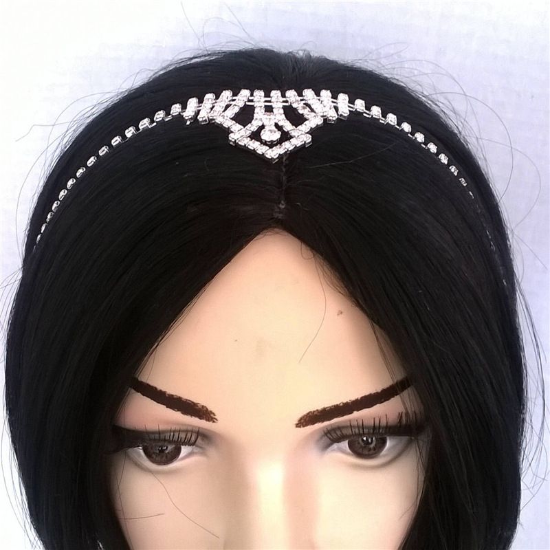 Catena di lusso con strass di alta qualità, fascia per capelli in stile principessa esotica con cristalli scintillanti, accessori per capelli, gioielli_voghion.com