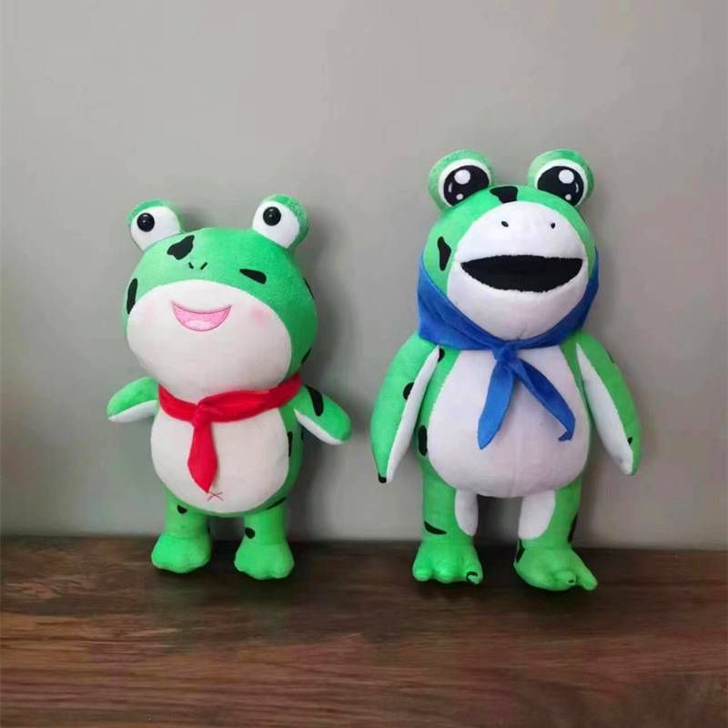 Short Adorable Plush Frog Stuffed Toy Funny Toy Plush Expression_voghion.com