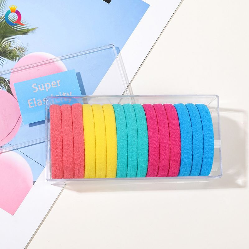 Set di elastici per capelli morbidi ed eleganti - Confezione da 15 pezzi con elevata elasticità, delicati sui capelli, colori alla moda per donne e ragazze_voghion.com