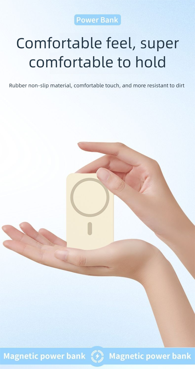 3C Certified Wireless Power Bank Magnetic Suction Built-in Cable Fast Charging 20000mAh Mini Compatible With IPhone_voghion.com