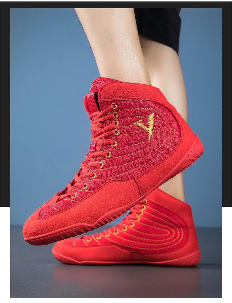 New Boxing Shoes For Men And Women, Deadlift, Push Up, Weight Bearing, Powerlifting, Non Slip Wrestling Shoes, Indoor Fitness Training Shoes_voghion.com