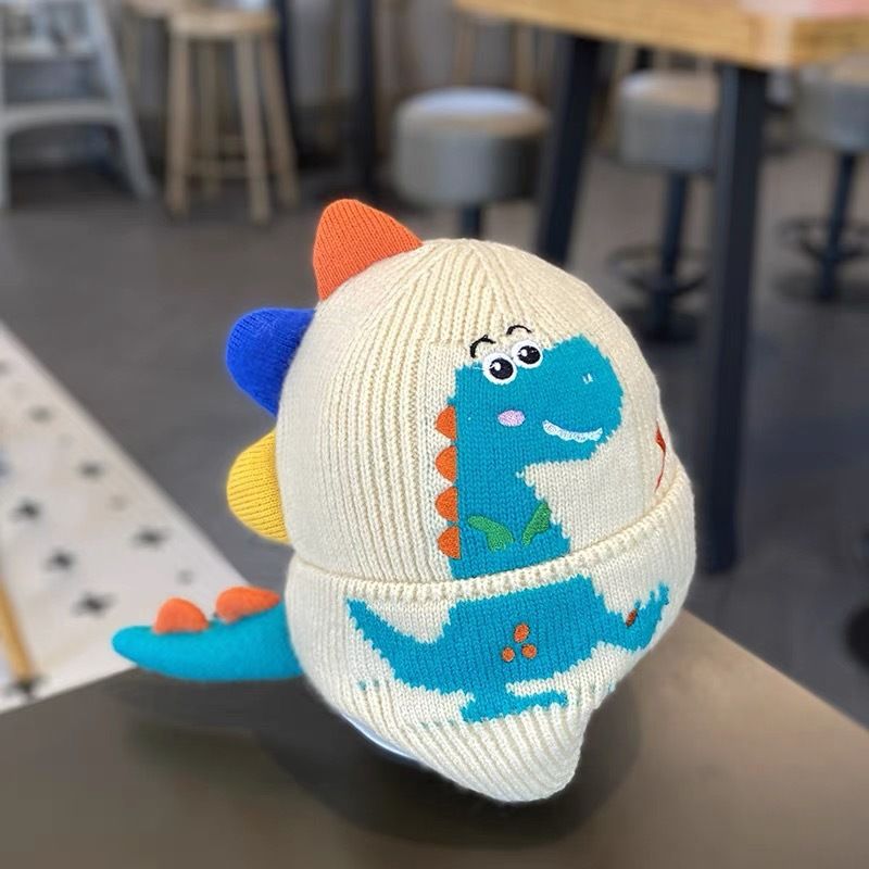 Cappello invernale in lana nuova, motivo natalizio con alce, modello a tre palline di pelo, protezione antivento e calda per le orecchie, versatile cappello lavorato a maglia per bambini_voghion.com