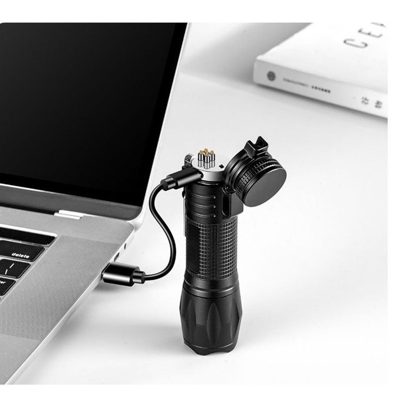 Female Strong Light Charging Long-range Ultra Bright Female Self-defense And Anti Wolf Equipment Carried With You For_voghion.com