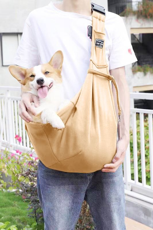 New Foldable Backpack, One Shoulder Crossover, Portable, Large Capacity Pet Cat Bag for Going Out_voghion.com
