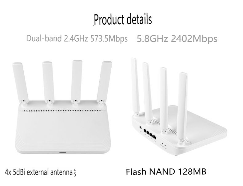 WiFi 6 3000Mbps Dual-Band Gigabit Router - High Power 5.8G WiFi 6 Wireless Router With MU-MIMO & OFDMA Technology_voghion.com