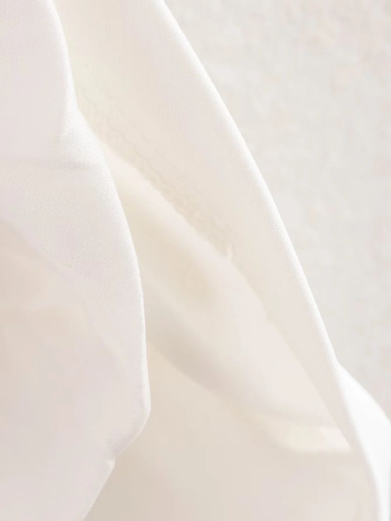 Abito decorativo plissettato in maglia tricolore da donna_voghion.com
