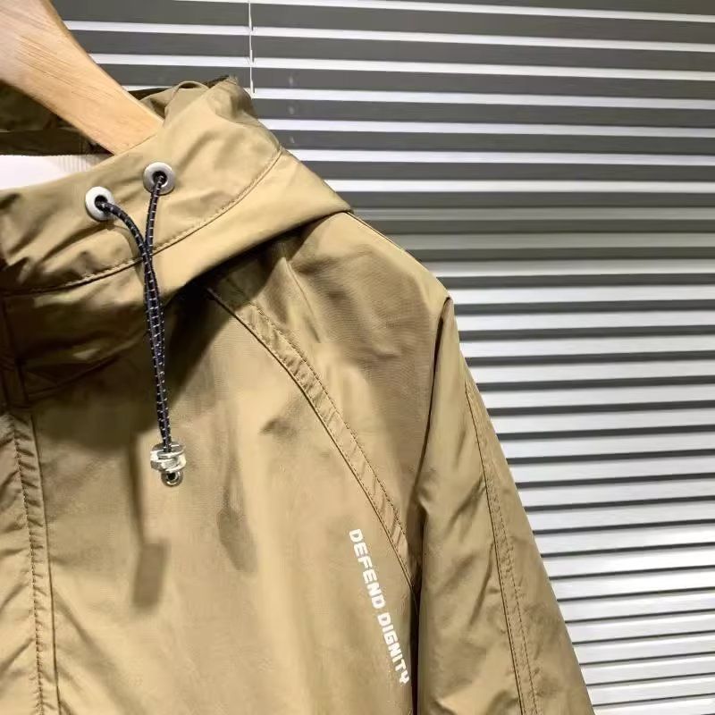 Kapuzenoberteil, lockerer Mantel, Pullover, Reißverschlusstasche, große Tasche, Arbeitskleidung, Frühlingsjacke, lässige Herrenjacke_voghion.com