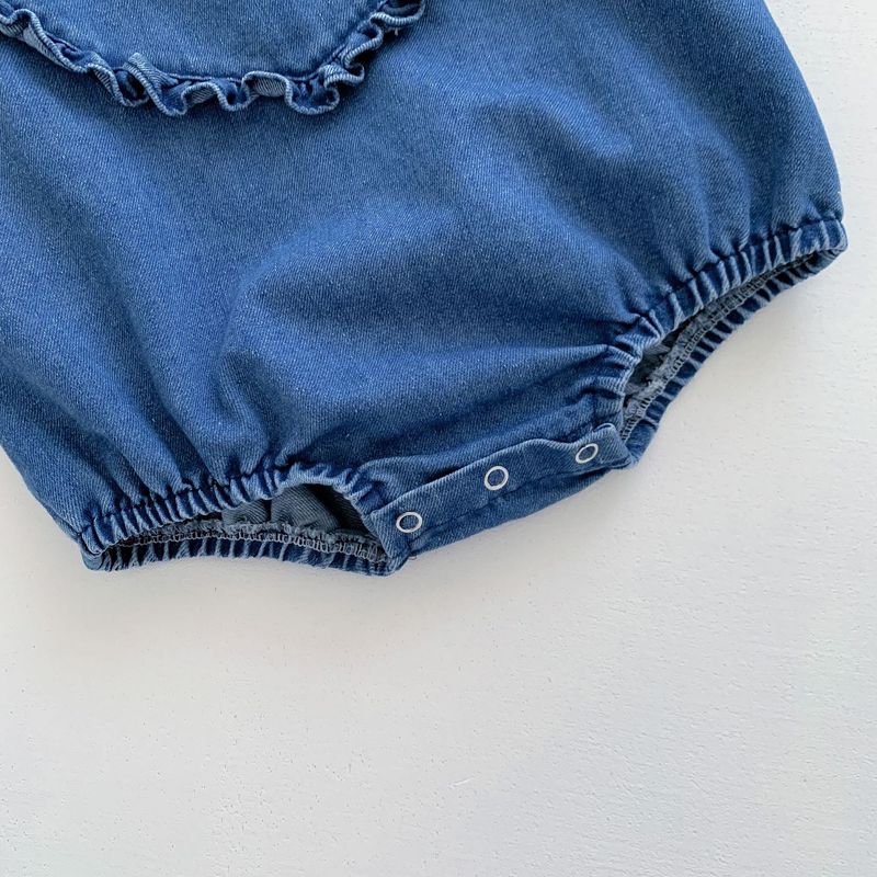 Korean style summer clothes, soft denim straps, buttocks, western-style baby and cute jumpsuit for outdoor wear_voghion.com