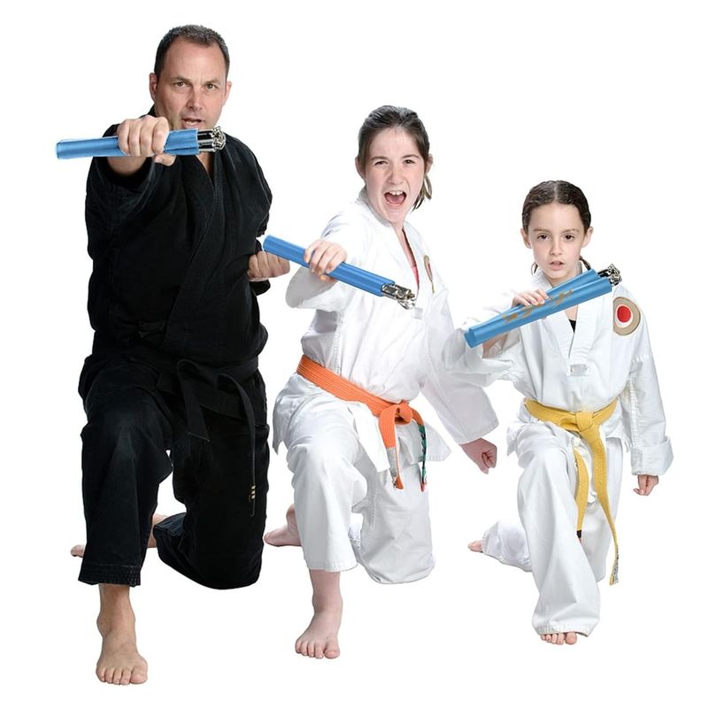 Nunchuck,Safe Foam Training Nunchucks/Nunchakus With Steel Chain For Kids & Beginners Practice And Training_voghion.com