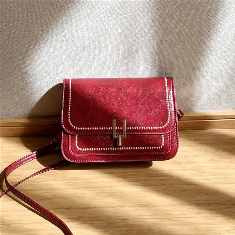 Nuova borsa a tracolla piccola rotonda da ascella, versatile, semplice, da ricamare, autunno inverno_voghion.com