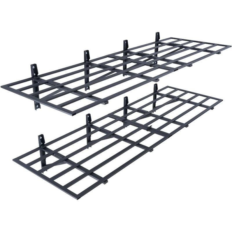 Ft 2 Heavy Capacity 2 Pack Rac Mounted Garage Storage Total Lbs Storage Wall Load Shelving Garage Duty 6 Garage X 1600 Shelves_voghion.com