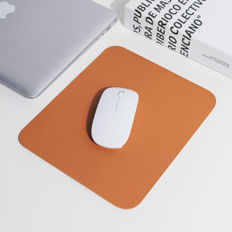 Doppelseitiges Mauspad in unschlagbarer Qualität, reine Farbe, minimalistisch, kleine Größe, Ins-Stil, PVC-Leder, wasserdicht, schmutzabweisend, für Schreibtisch und Laptop_voghion.com