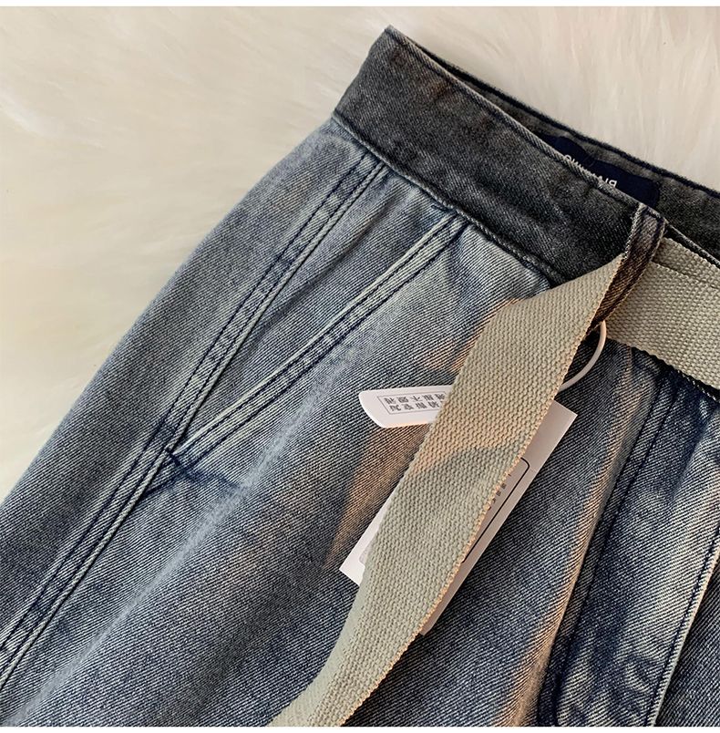 Washed Old Denim Shorts, Men's Summer Trend, Ins Multi Pocket Workwear Pants, Loose Fitting American Casual Capris_voghion.com