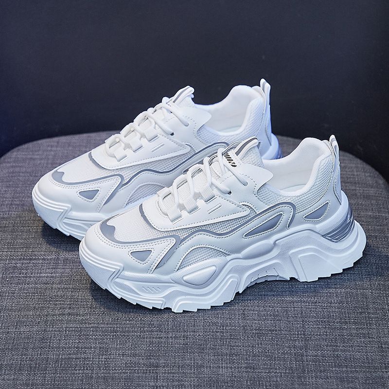 2024 Lente Nieuwe Ins Koreaanse Versie Van Dad Women's Tide Student Hoogte Verhogende Sportschoenen Hardlopen Casual_voghion.com
