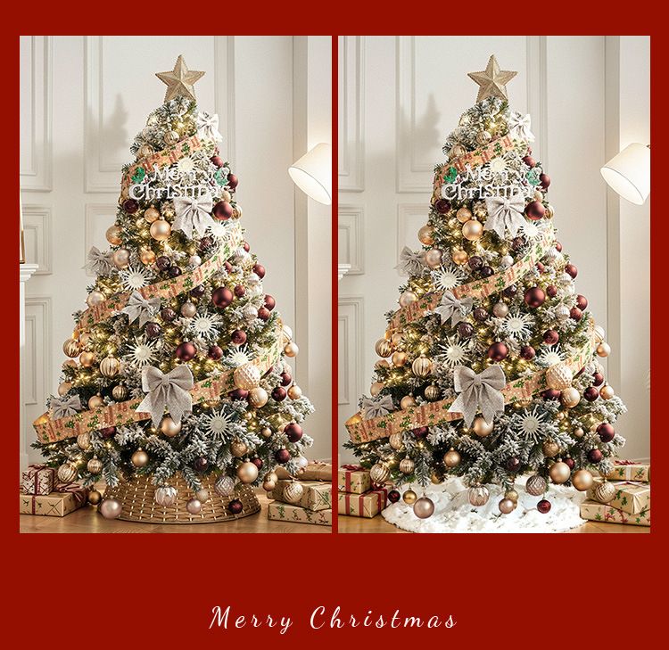 Weihnachtsdekoration Weihnachtsbaum 2024 Neu Weiß Schneefall Luxus Weihnachtssterne Funkeln_voghion.com