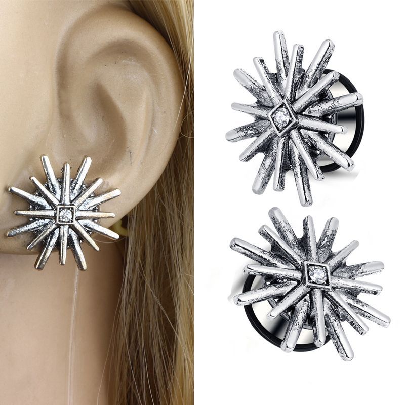 la Eight Shield Needle Expander Orecchio Piercing Gioielli_voghion.com