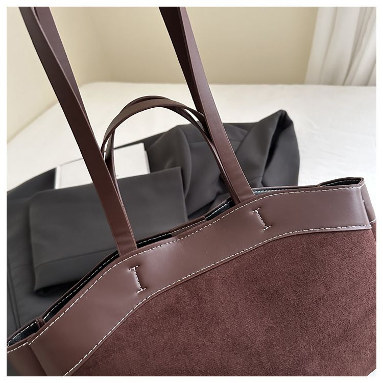Borsa tote di grande valore e capacità, borsa a tracolla da donna, borsa a secchiello portatile per mamma e bambino._voghion.com