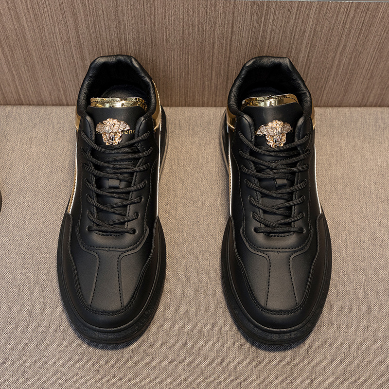 Neue Luftpolsterboden-Herrenschuhe, weiße Brettschuhe, trendige All-Match-kleine weiße Schuhe, dicker Boden, innere Erhöhungsschuhe, Frühlings-Freizeitschuhe für Männer_voghion.com