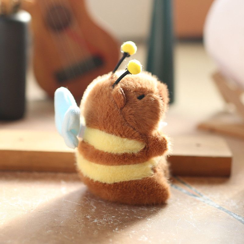 Keychain Plush Adorable Bee With Moving Wings For Cute Bag And Accessory Gift_voghion.com