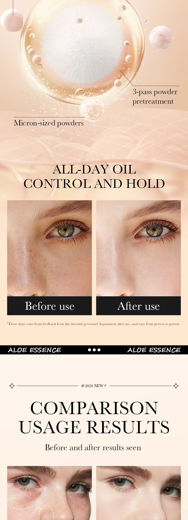 SADOER Aloe Vera Makeup-holding Flawless Foundation 30ml Lasts For A Long Time, Does Not Take Off Makeup, And Does Not Get Stuck In Powder._voghion.com