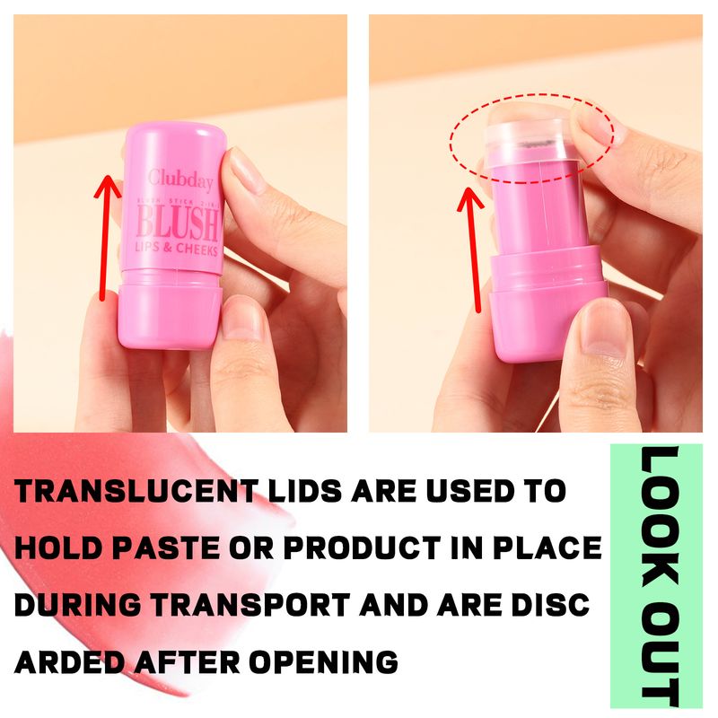 Fard de obraz pudră multicolor Clubday Q Raspberry Dye, stick reparator natural pentru buze cu dublă utilizare_voghion.com