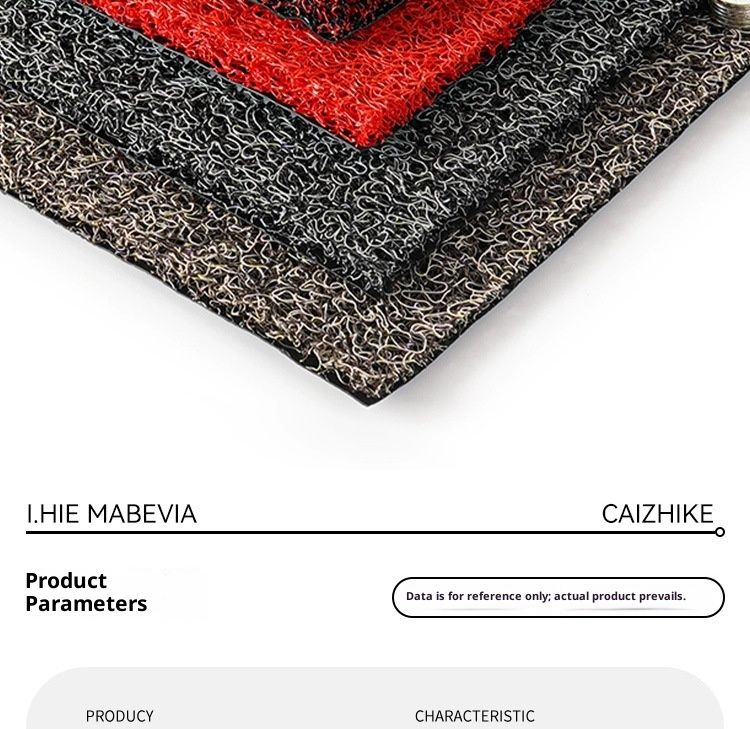 Tappetino antiscivolo per auto, centro commerciale, hotel, tagliabile, con fondo in PVC e anello di seta ispessito, all'ingrosso, piccolo Deng_voghion.com