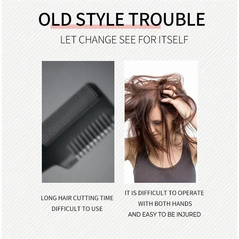 Galu trimmeri Automātisks šķelšanās noņemšanas līdzeklis Bojātu labojošs matu kopšanas līdzeklis bezvada matu galu griešana_voghion.com