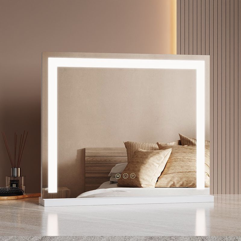 EMKE Hollywood Vanity Mirror With LED Lights Dimmable For Make Up Dressing Table_voghion.com
