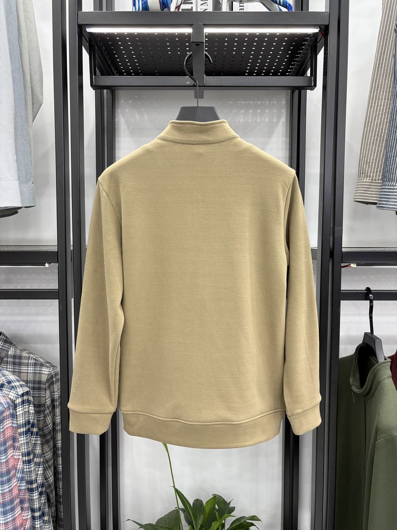 2025 New Integrated Fleece Men's Stand-up Collar Jacket, Autumn And Winter Fleece Fleece Cardigan Jacket Jacket Liner_voghion.com