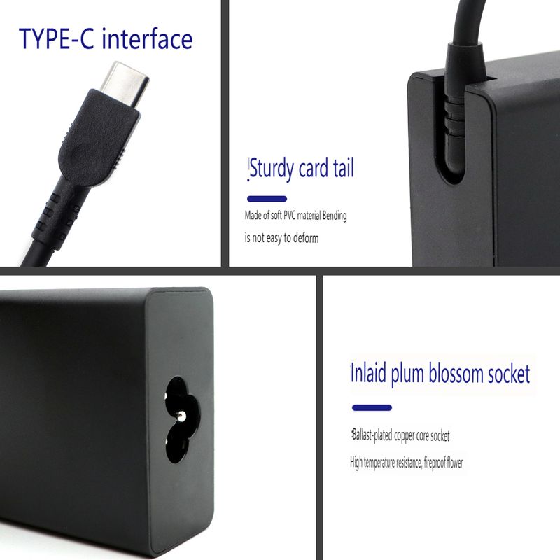 100-W-Universal-Laptop-Ladegerät – 20 V 5 A PD-Schnellladegerät mit Typ-C-Anschluss_voghion.com