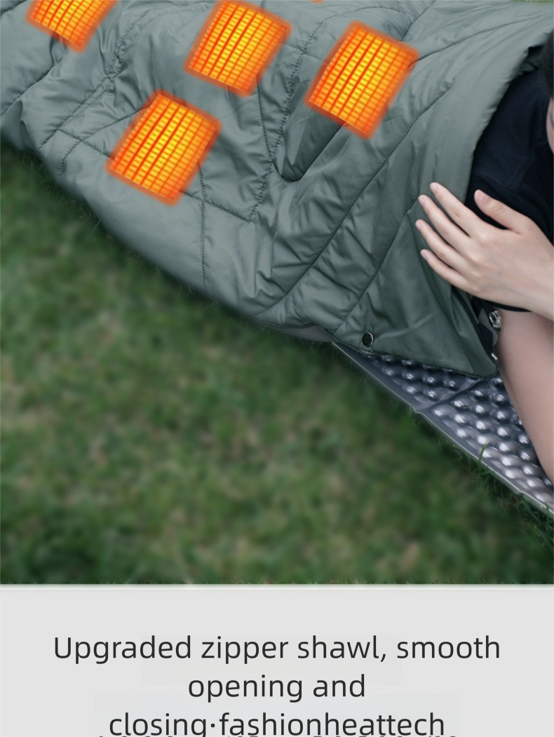 Graphene Electric Heating Shawl - Intelligent Control Multifunctional Blanket, Body Warmer Cover_voghion.com