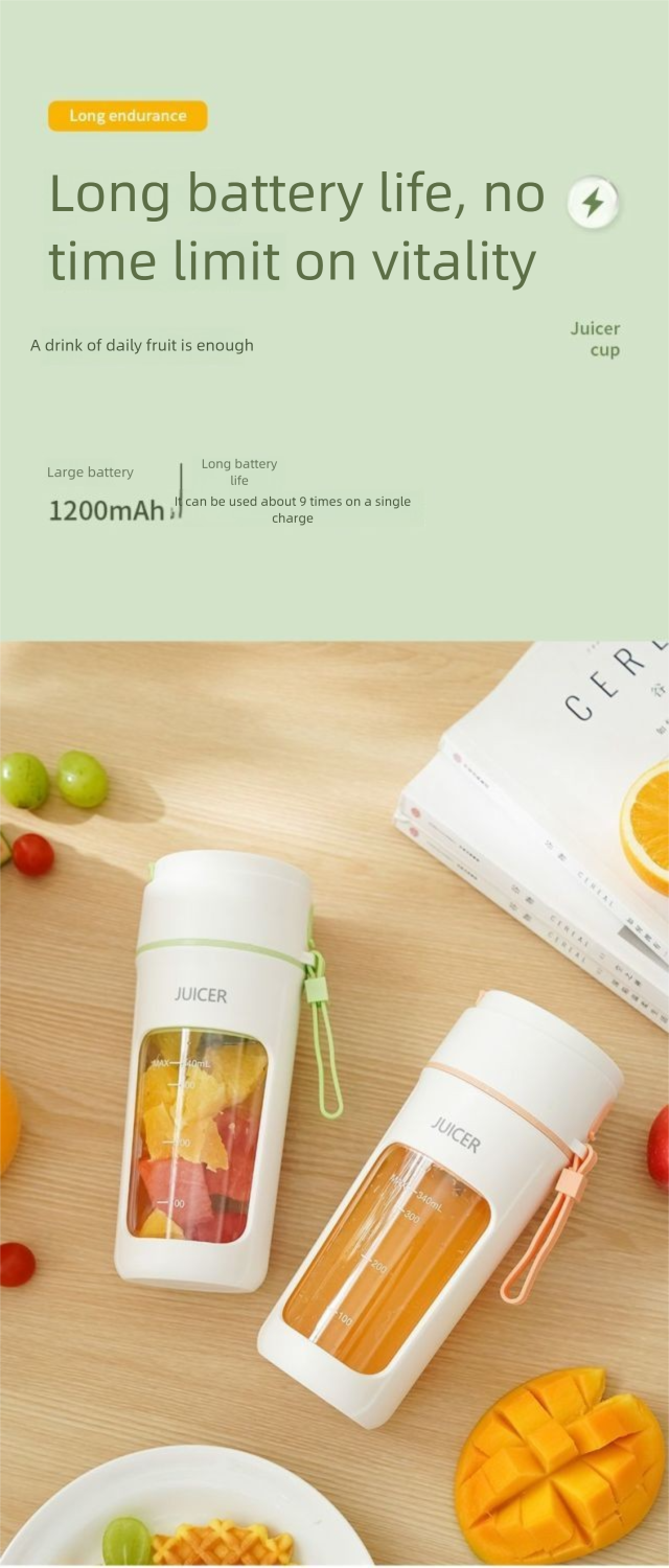 Handheld Small Portable Household Multifunctional Fruit Mini Wireless Electric Juicer Cup_voghion.com