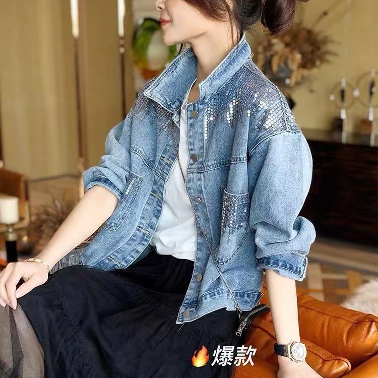 Chaqueta vaquera para mujer Chaquetas para mujer Abrigos vaqueros Chaqueta vaquera para mujer Chaqueta vaquera para mujer Abrigo de mujer Nuevo en_voghion.com