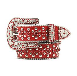 Água Mulheres Incrustadas Diamante Completo Agulha Fivela Punk Moda Tendência BBsimon Cinto Masculino_voghion.com