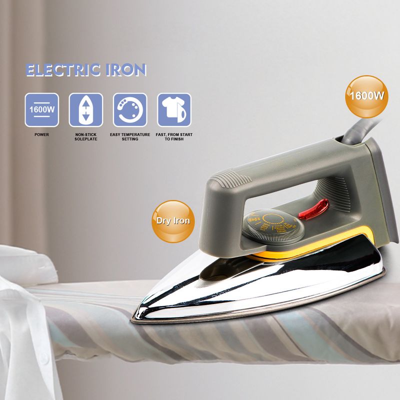 RAF old-fashioned dry iron for home use, no water or steam, stamping, painting, printing, dia pasting, wood veneer,_voghion.com