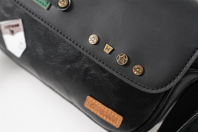Vyriškas pečių krepšys Trend Personality Fashion Rivet New Small Square Bag Street Couple Messenger Bag_voghion.com