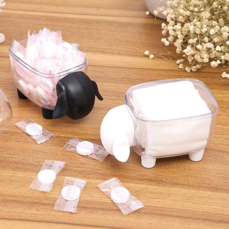 Household Creative Toothpick Storage Box Plastic Visible Cotton Swab Storage Jar Desktop Transparent Storage Jar with Lid_voghion.com