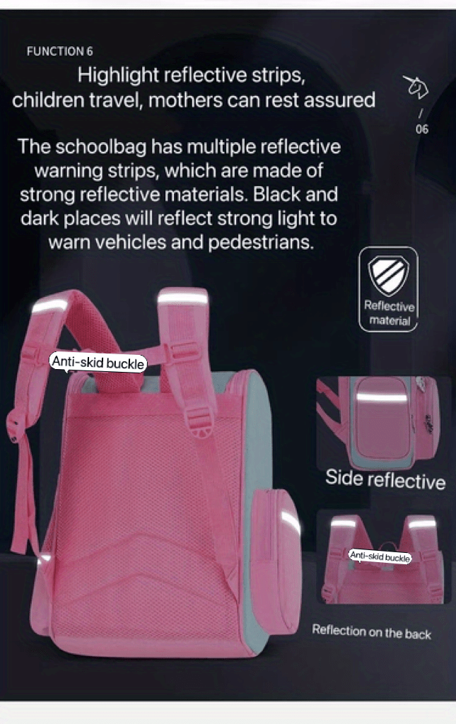 1 stk skoletasker Rygsæk Middle School Students Bogtaske Outdoor Daypack Til Skole Drenge Piger Børn 6-12 år Som_voghion.com