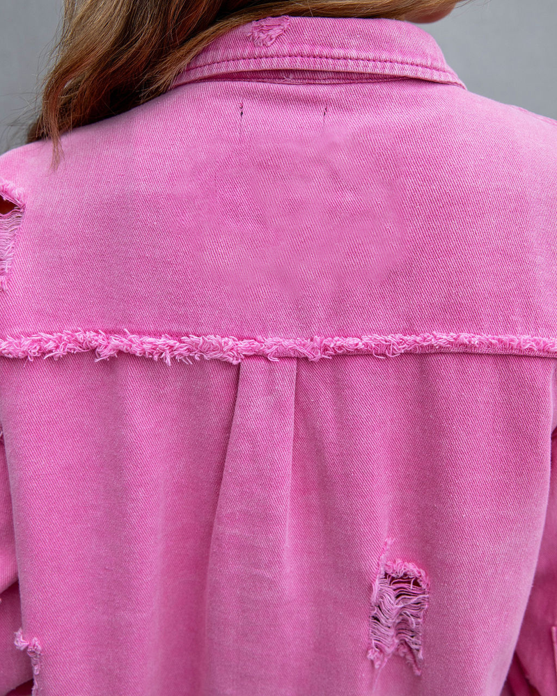 2023 νέο ευρωπαϊκό και αμερικανικό στιλ αμερικανικού στυλ, βολάν, τζιν τζιν μπουφάν, φθινοπωρινό και χειμώνα με μακριά μανίκια casual πέτο_voghion.com