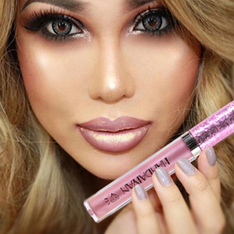 Negozio di bellezza Colori Glitter metallici 4 Rossetto liquido Trucco Lucidalabbra metallizzato impermeabile Tazza antiaderente a lunga durata S_voghion.com
