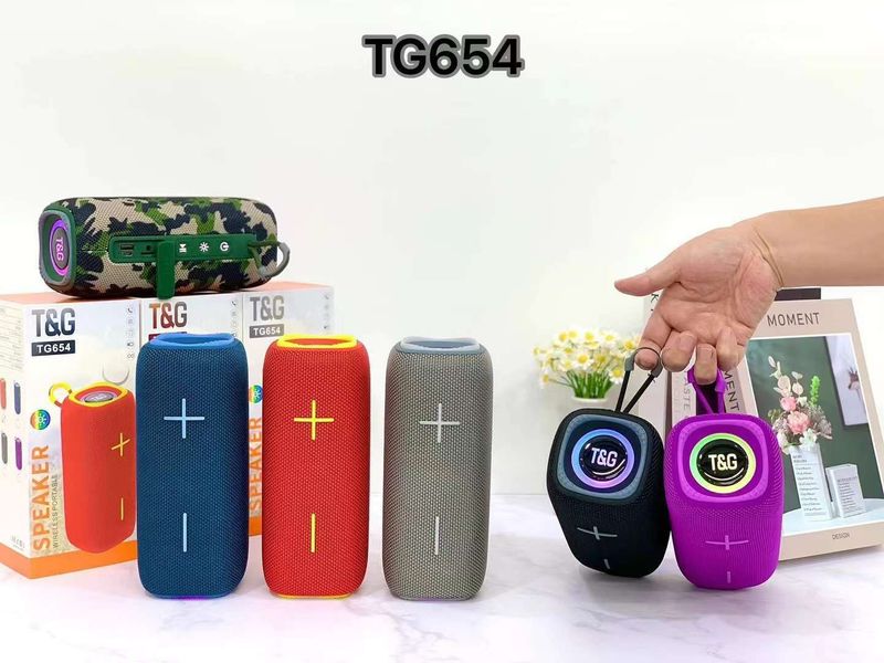 TG654 Neie RGB Liicht Bluetooth Klenge Waasserdichte Subwoofer Outdoor Portable Wireless Home Mini Lautsprecher_voghion.com