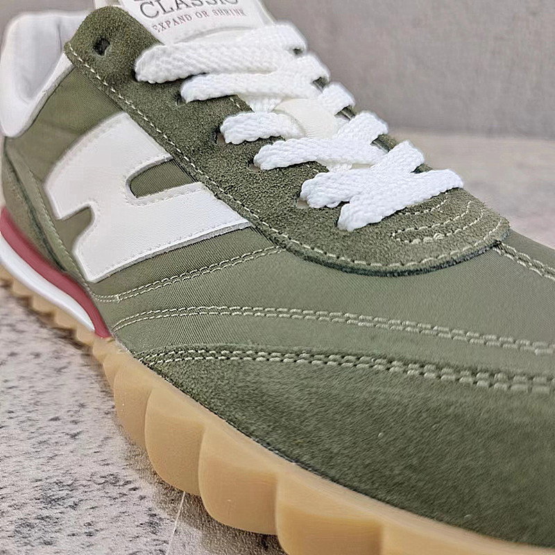 Sports Shoes Men's 2023 New Breathable Leather With Ice Silk Cloth Soft Bottom German Training Casual Trend All-Match Forrest Gump_voghion.com