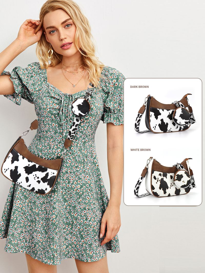 Montana Western × Wrangler Borsa a tracolla Crescent Bag Borsa a tracolla Cinghia regolabile Tracolla grande capacità_voghion.com